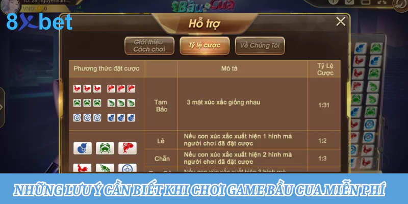 Chơi game bầu cua miễn phí: Chơi thả ga, trúng thưởng bất ngờ 5 Những lưu ý cần biết khi chơi game bầu cua miễn phí